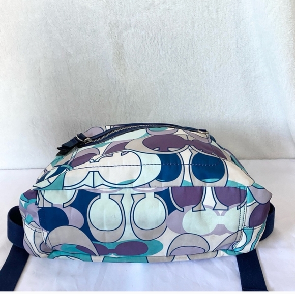 Coach EUC Kyra Scarf Print Medium Backpack - Picture 4 of 7